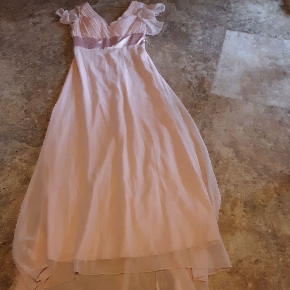 Pale pink bride's maid dress